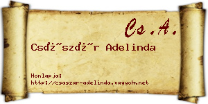 Császár Adelinda névjegykártya